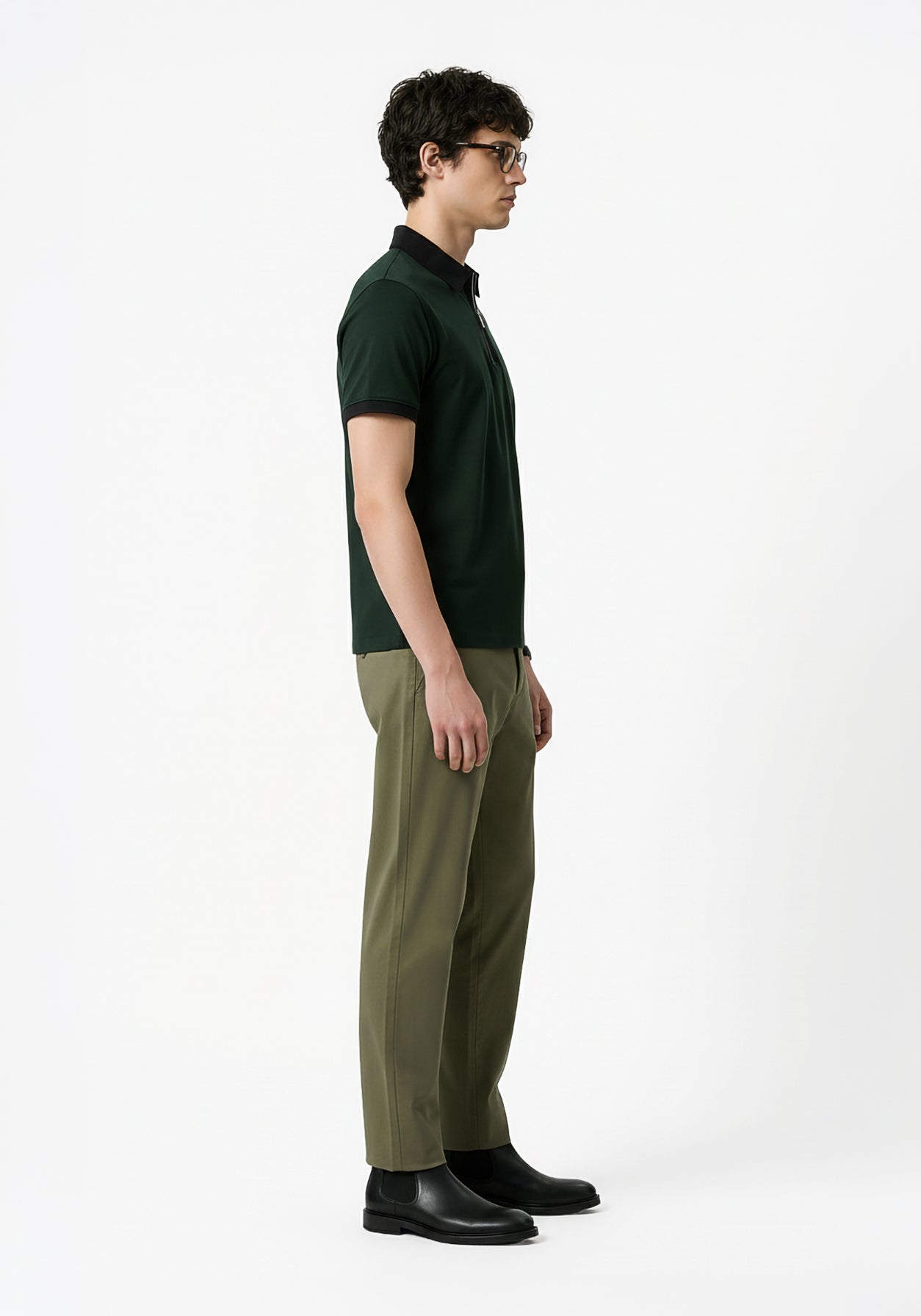 Founders Zipper Polo Green