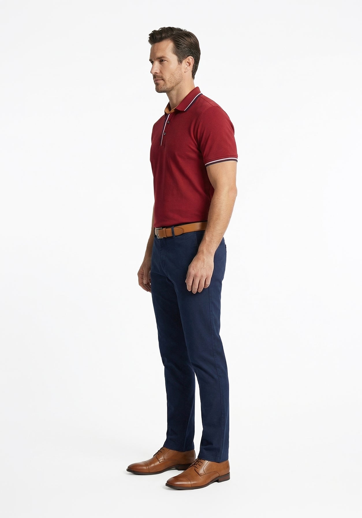Thrive Red Collar Polo