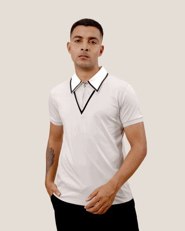 Spear Point Collar Poloshirt