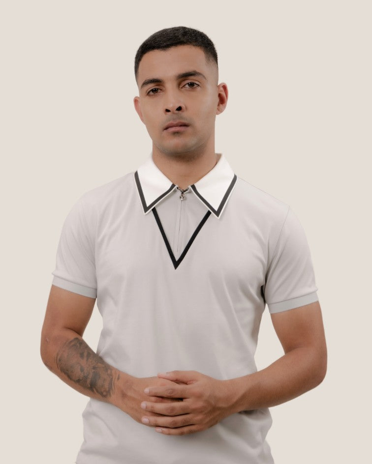 Spear Point Collar Poloshirt