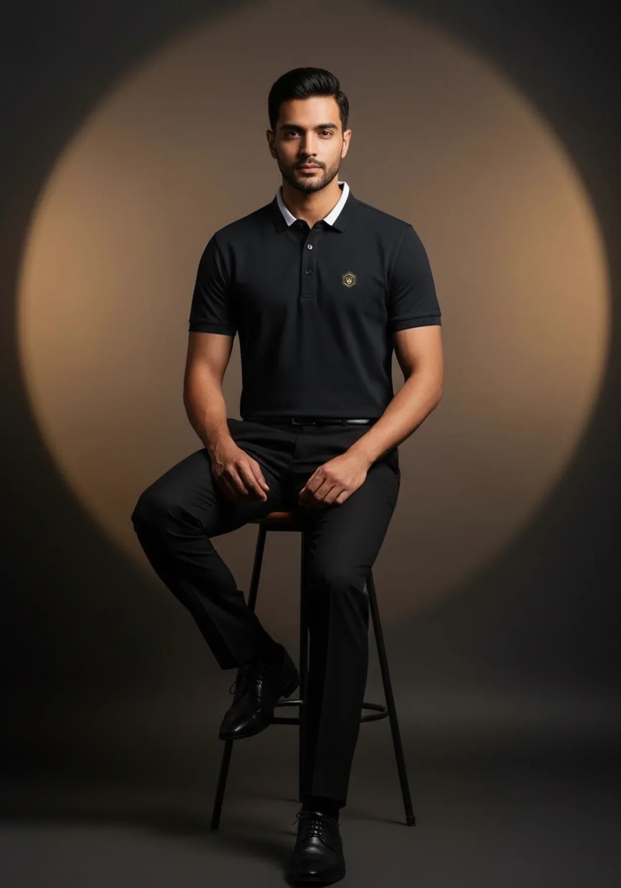 Afterglow Waffle Poloshirt