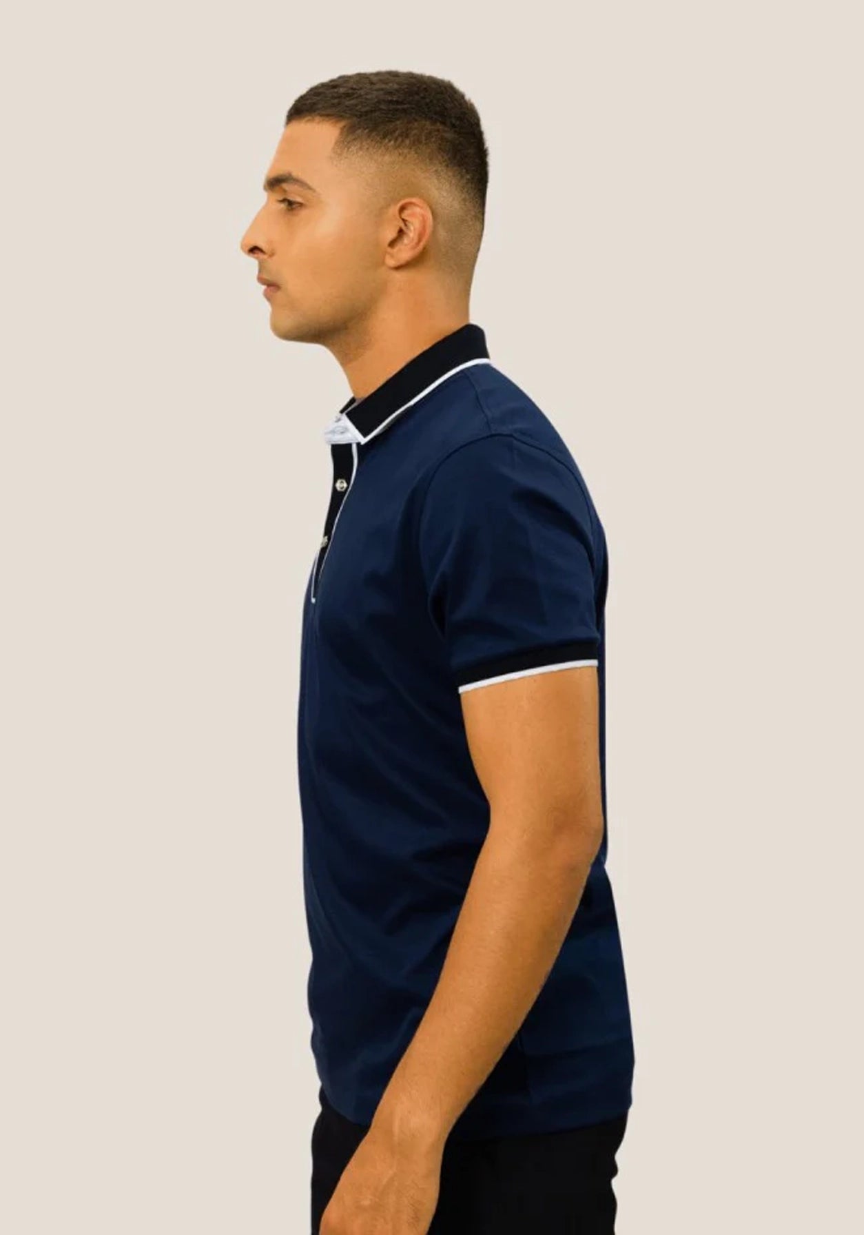 Midnight Majesty Signature Hexagon Button Polo