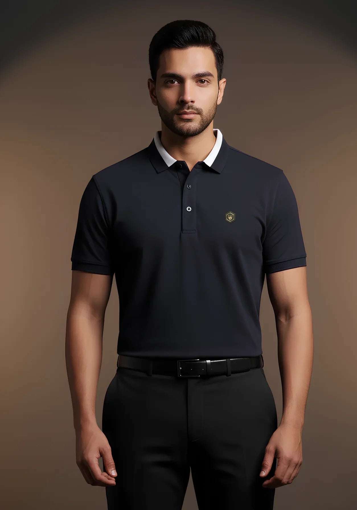 Afterglow Waffle Poloshirt