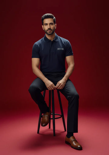 Party Pulse Back Print Luxe Polo