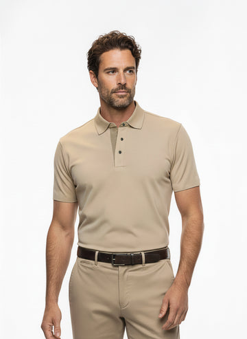 Noble Edge Polo Beige