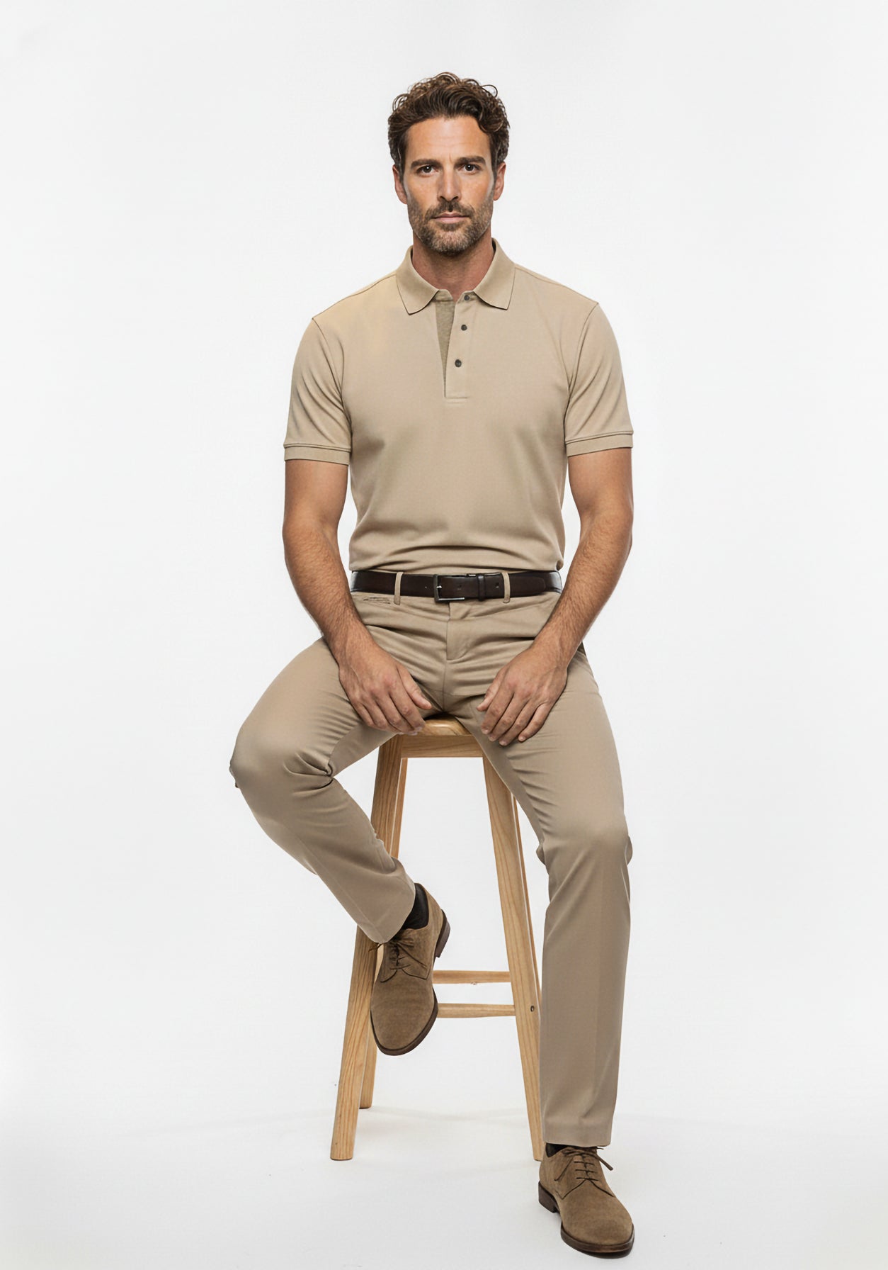 Noble Edge Polo Beige