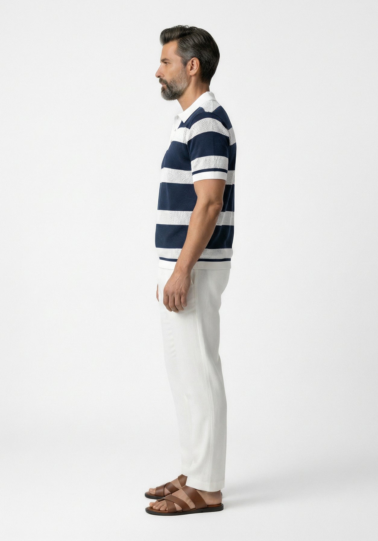 Aero-Grid  Striped Polo