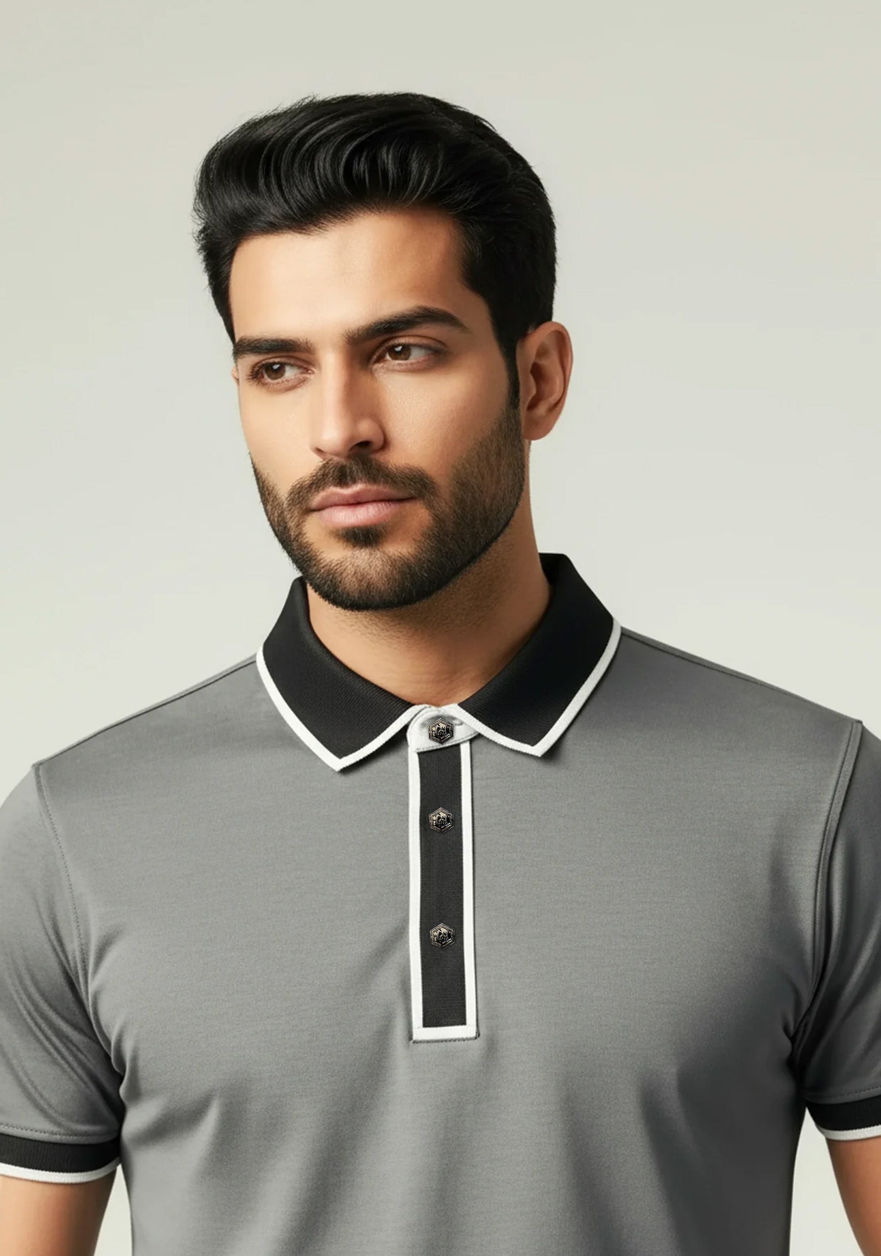 The Velvet Hour Liquid Polo grey