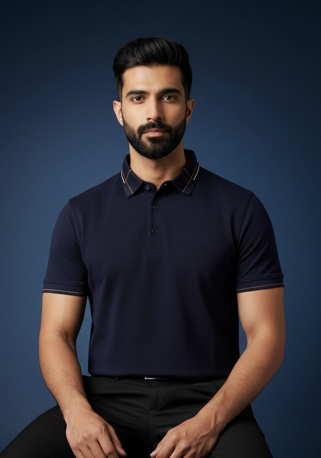 ZARO Polo Navy Blue
