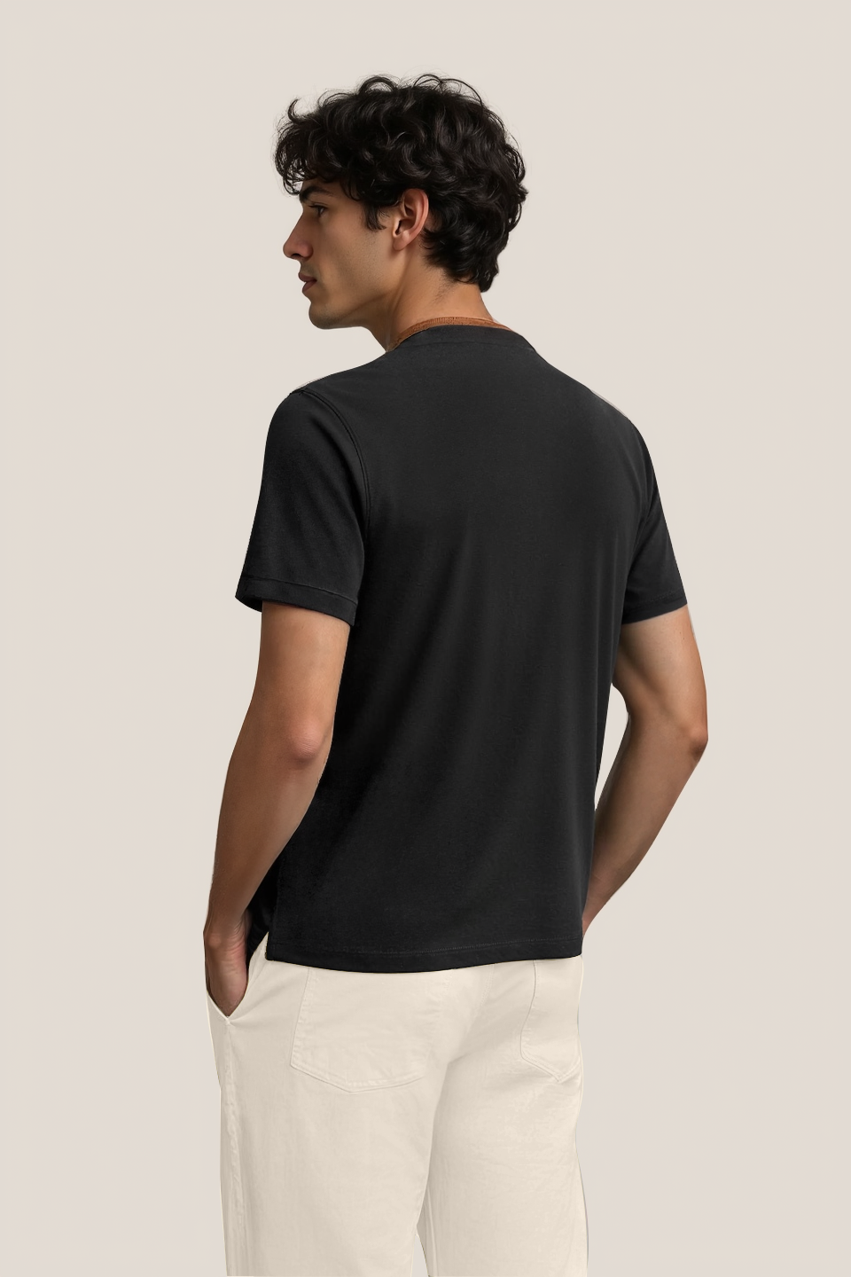 Terra Suede Black Mandarin Polo
