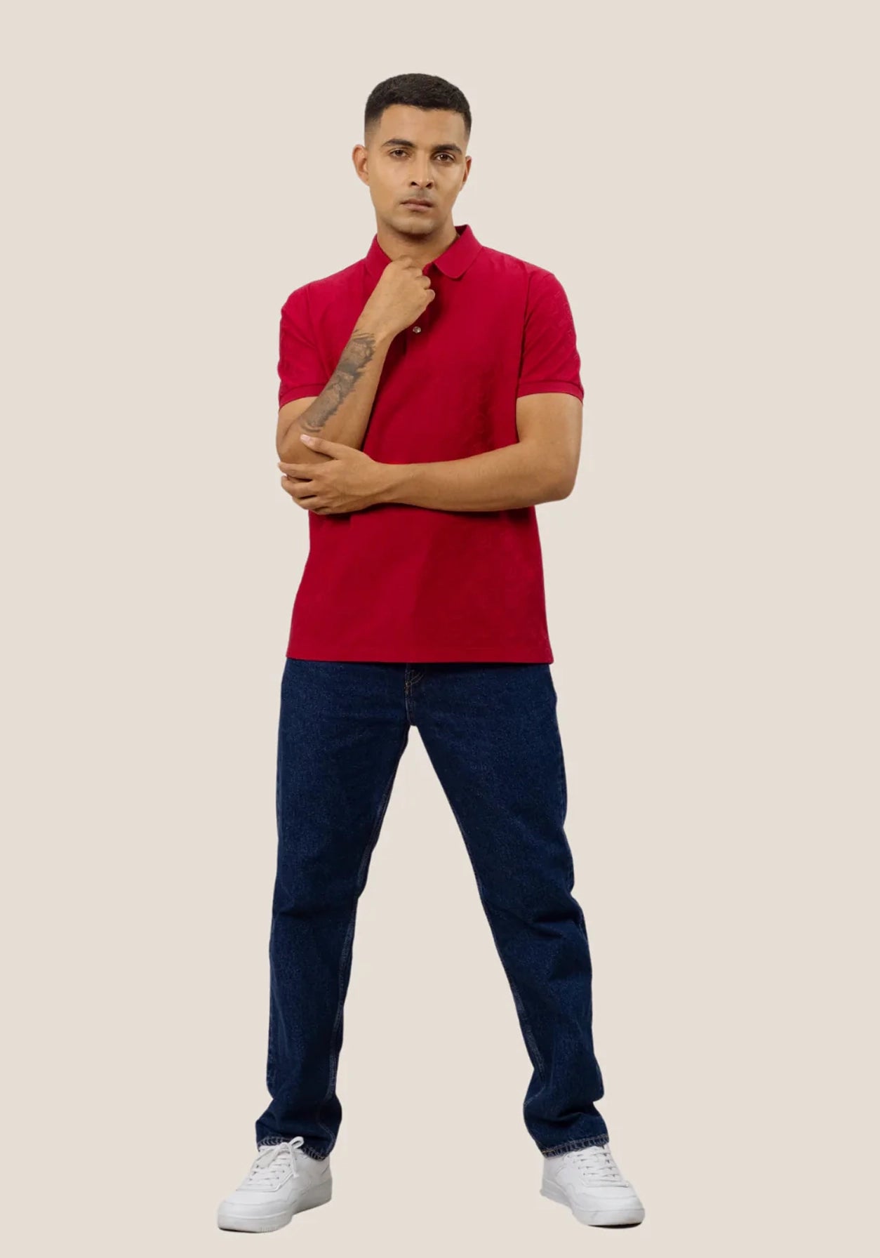 Plush Jacquard Polo