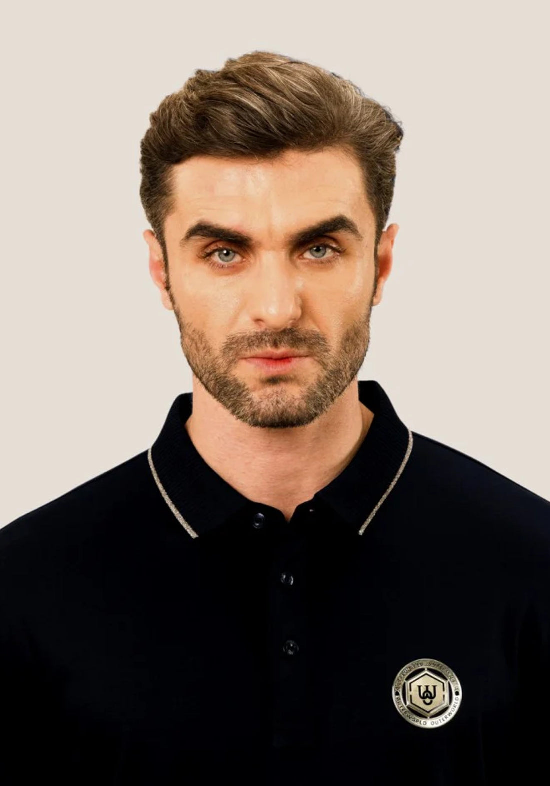 Regal Elegance Branded Badge Luxe Polo