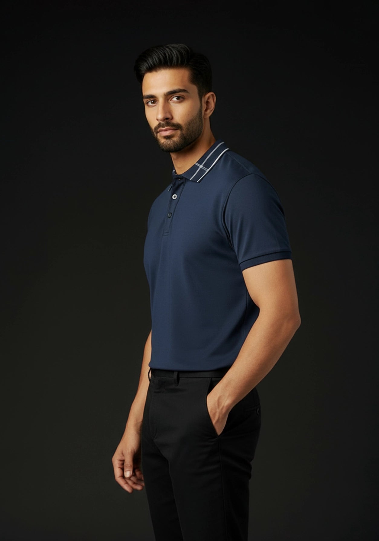 The Riviera Liquid Polo Navy