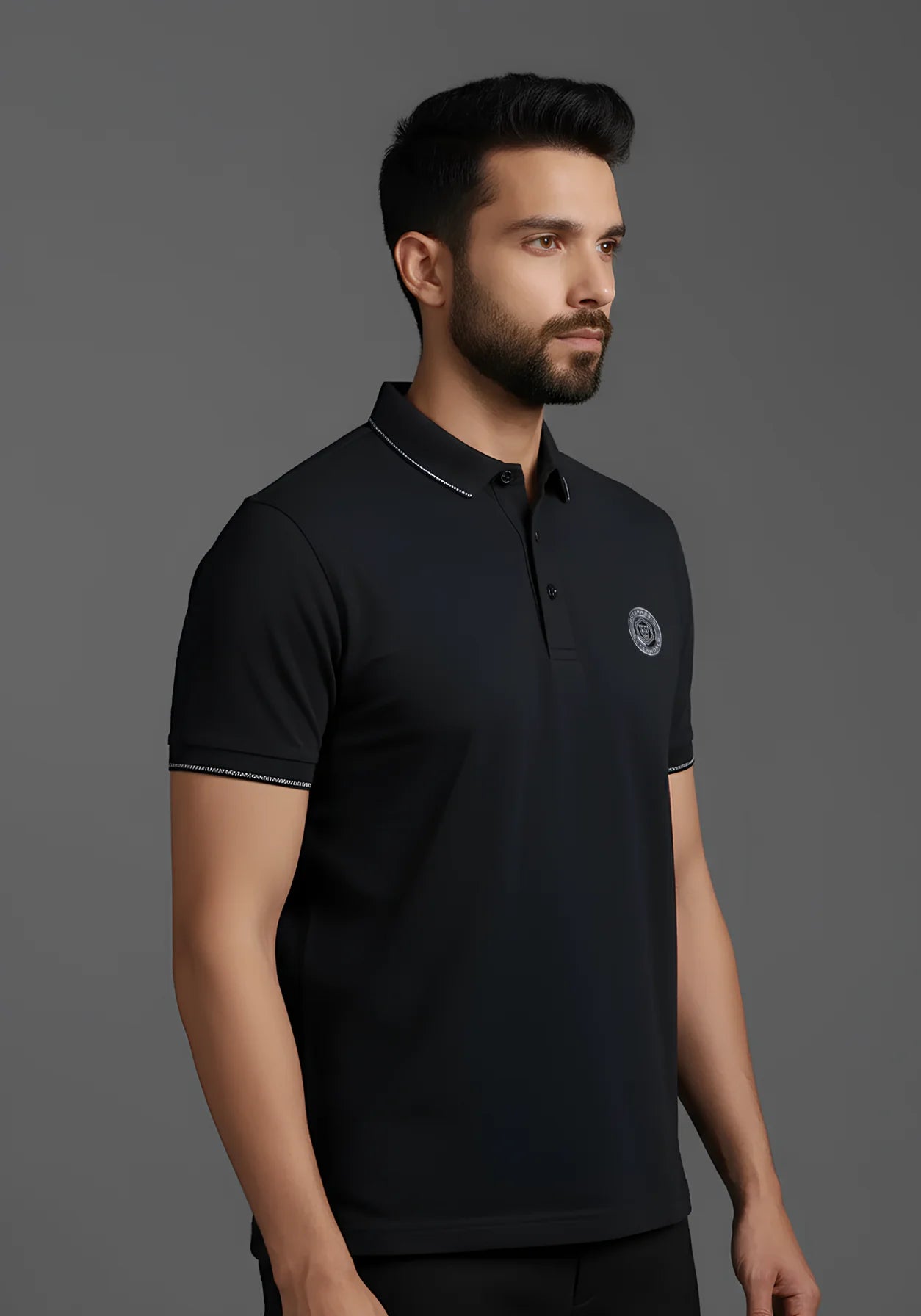 Gilded Classic Branded Badge Polo