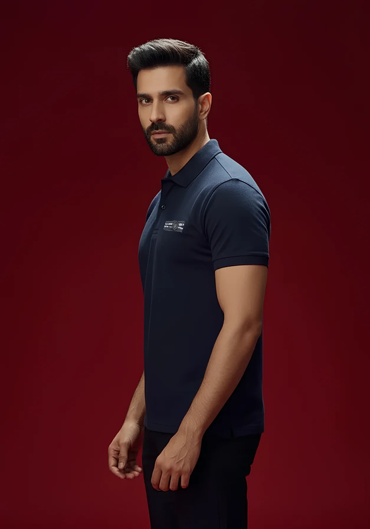 Party Pulse Back Print Luxe Polo