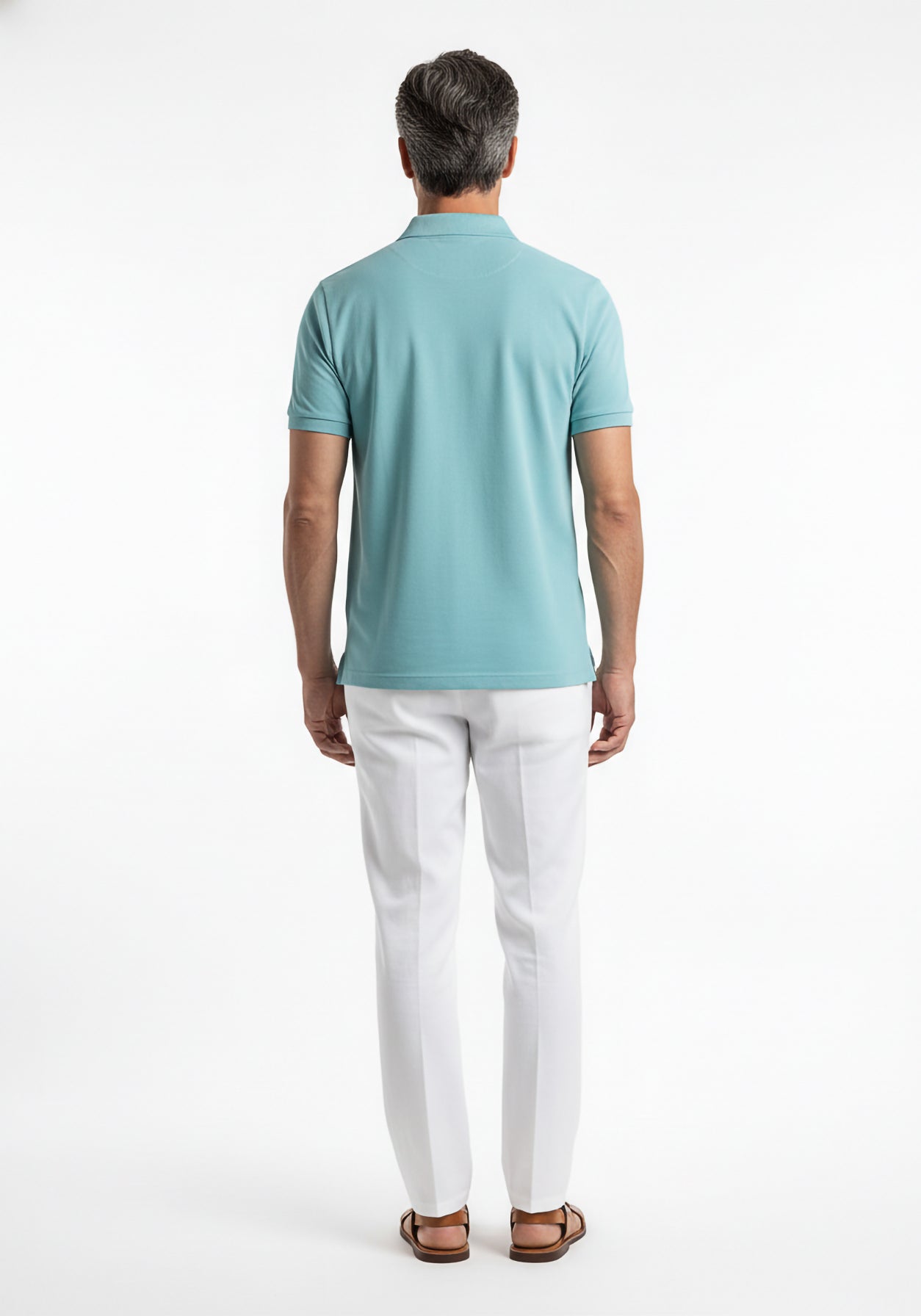 Mulberry Linen Polo Turquoise