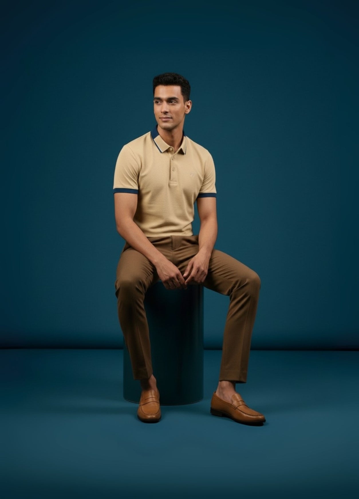 Midnight Amber Polo Beige