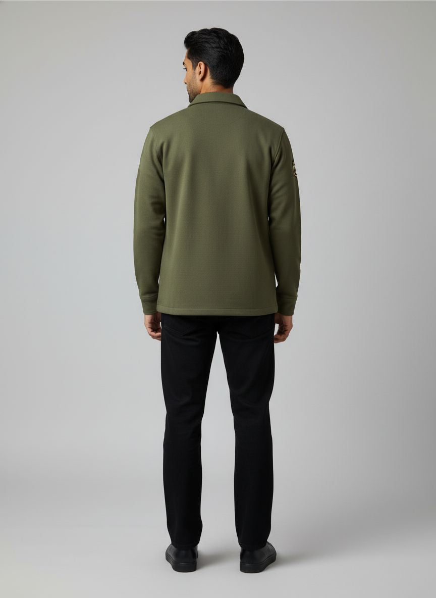 Vibe Workwear Shacket – Olive