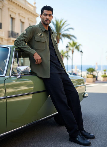 Vibe Workwear Shacket – Olive