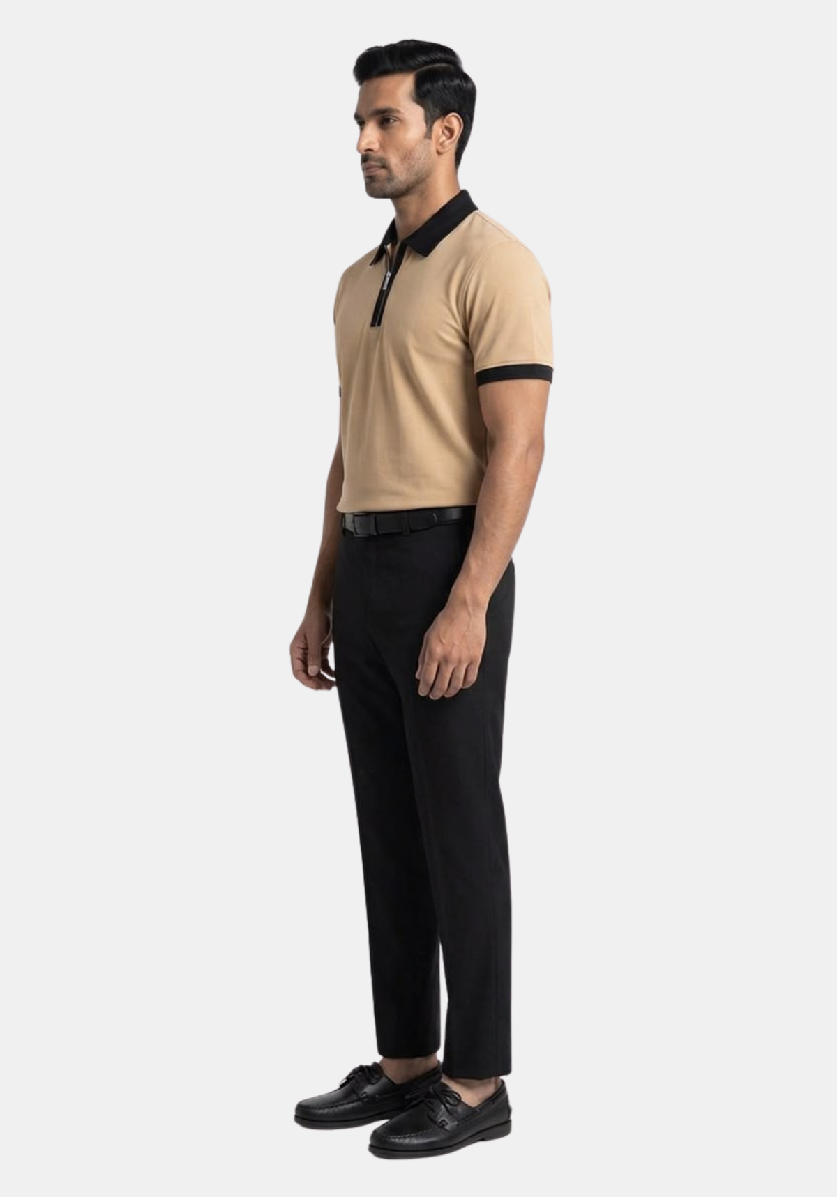 Founders Zipper Polo Beige