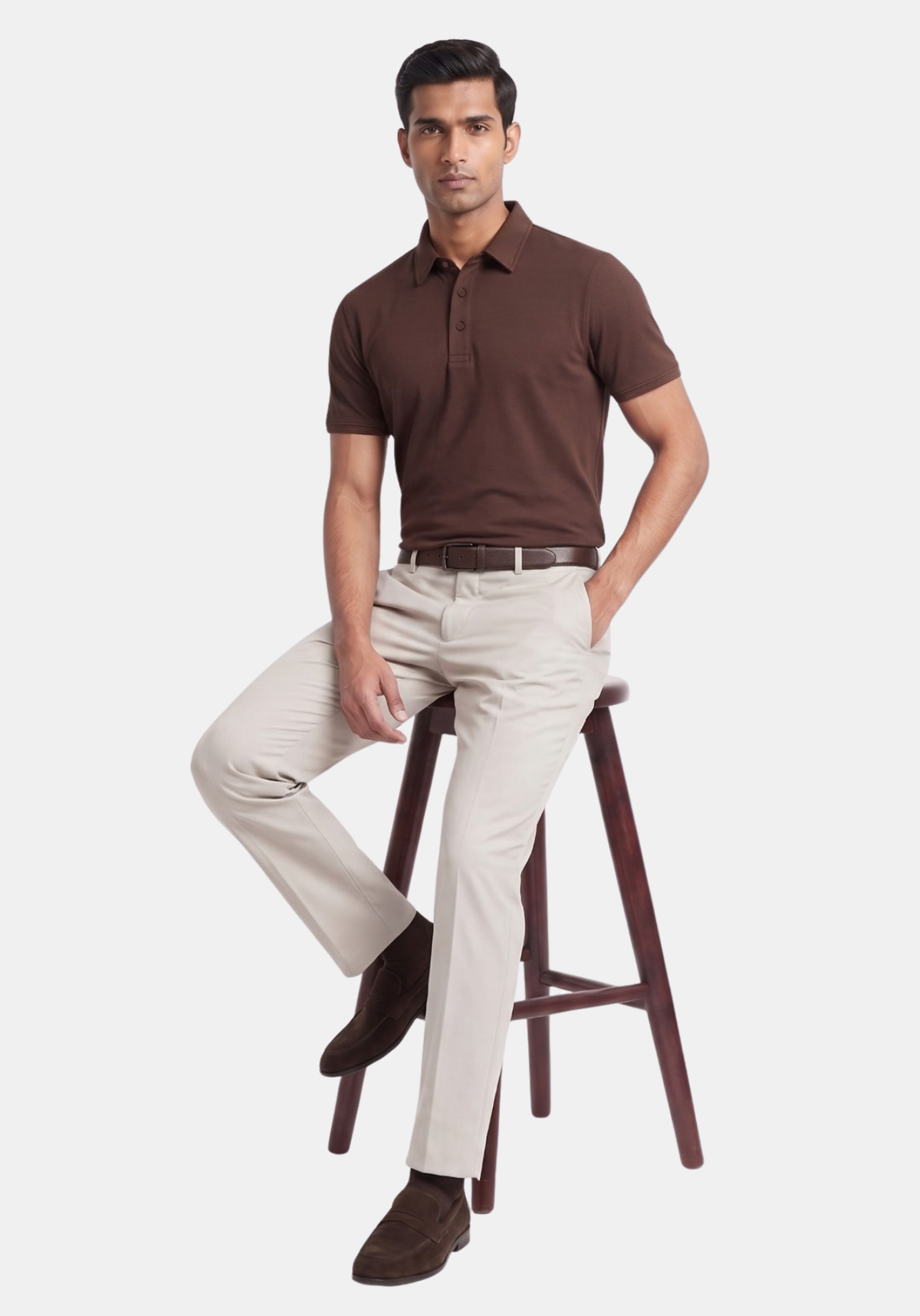 Elevate Cloud Polo Cocoa