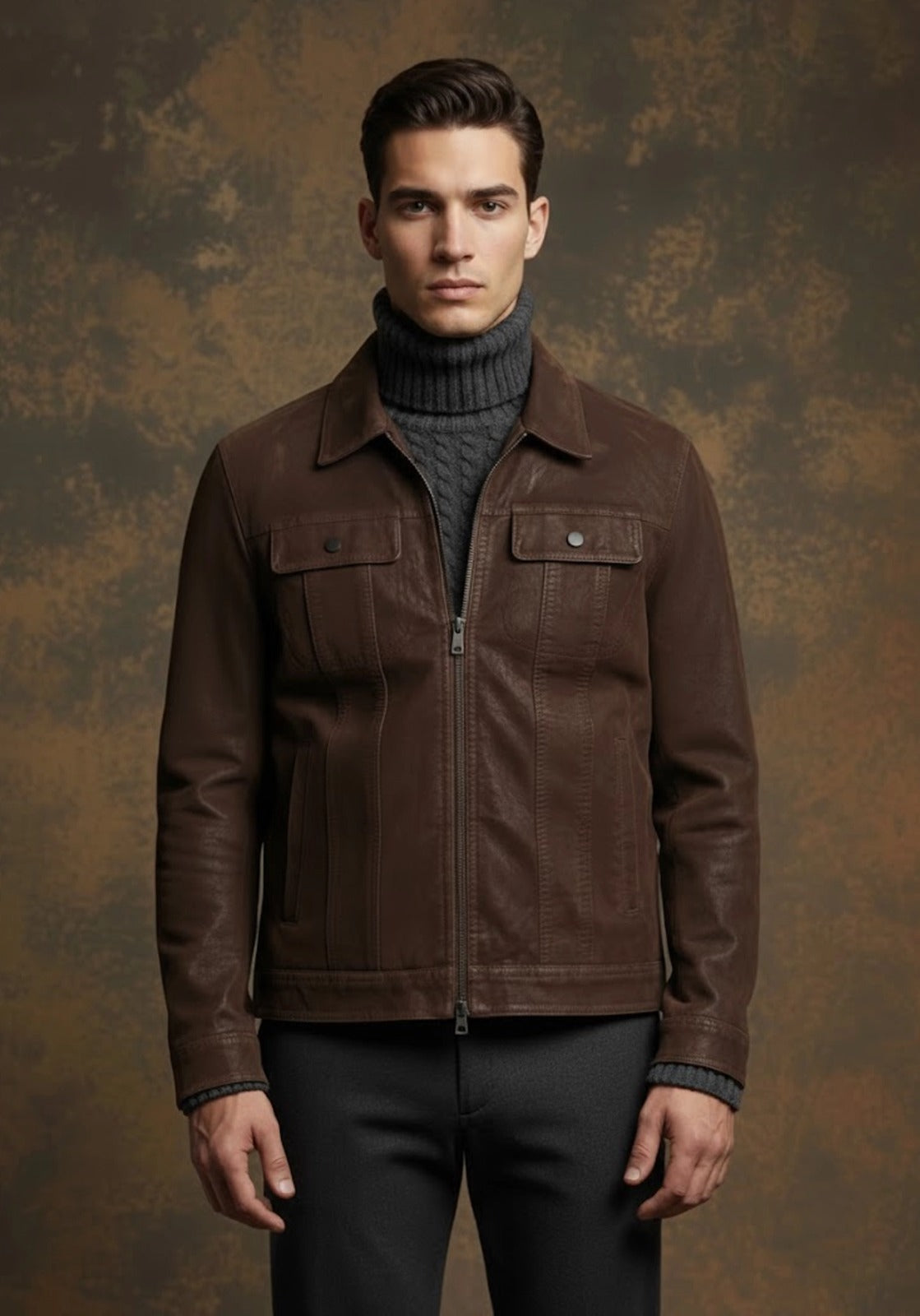 The Cocoa Heritage Luxe Suede Jacket — Brown