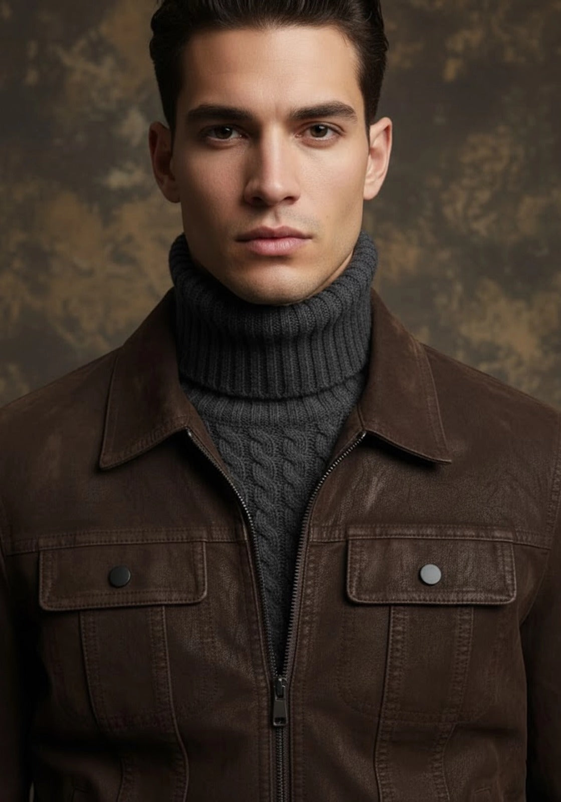 The Cocoa Heritage Luxe Suede Jacket — Brown