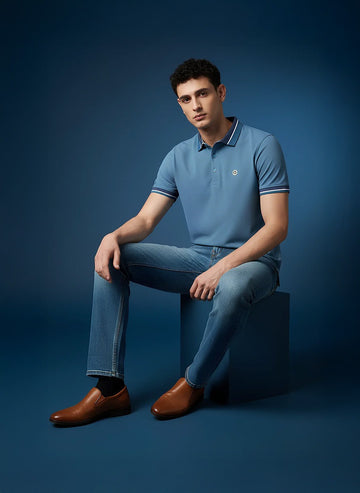 MAJE POLO AMBER BLUE