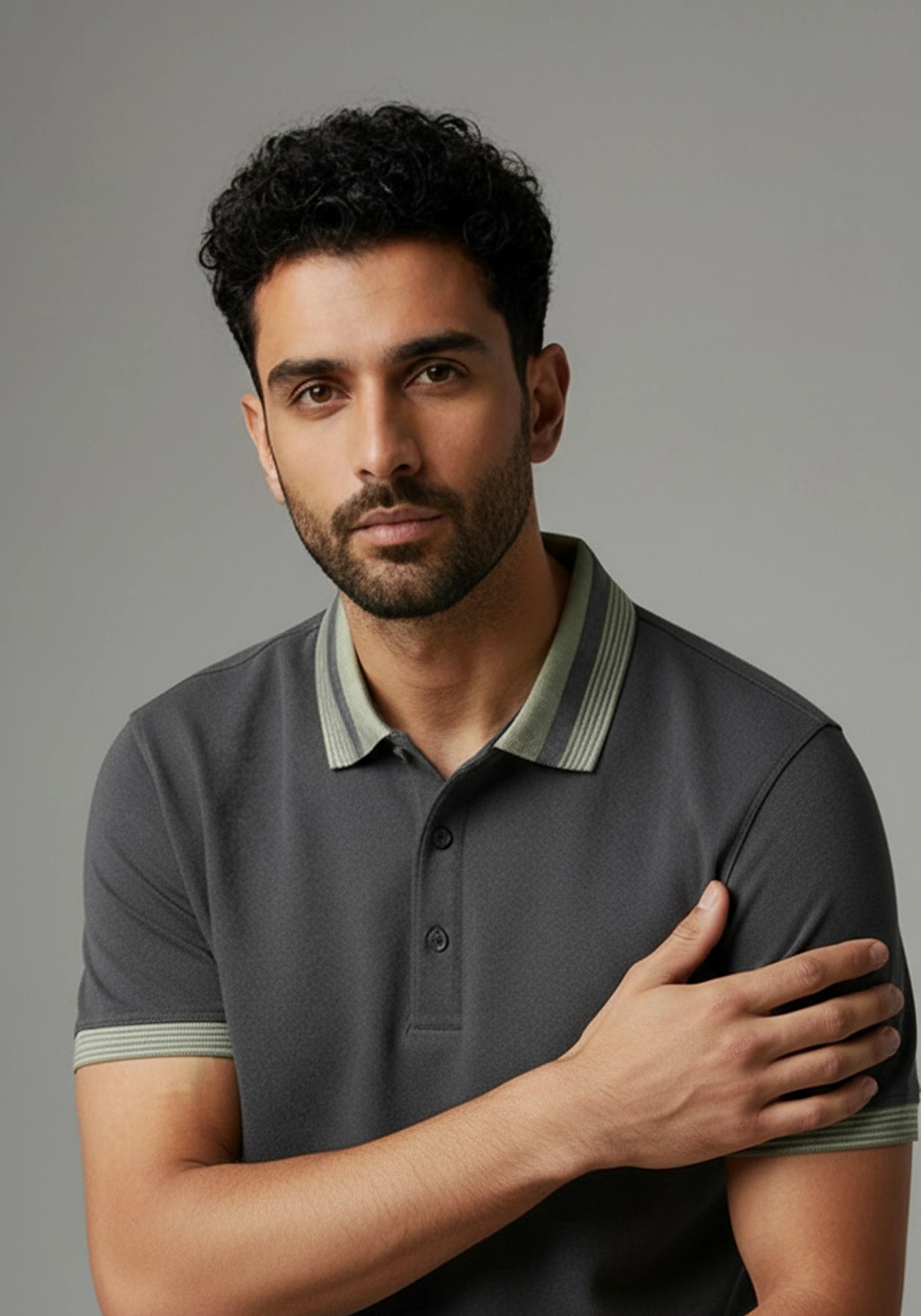 Club Manaco Polo Grey