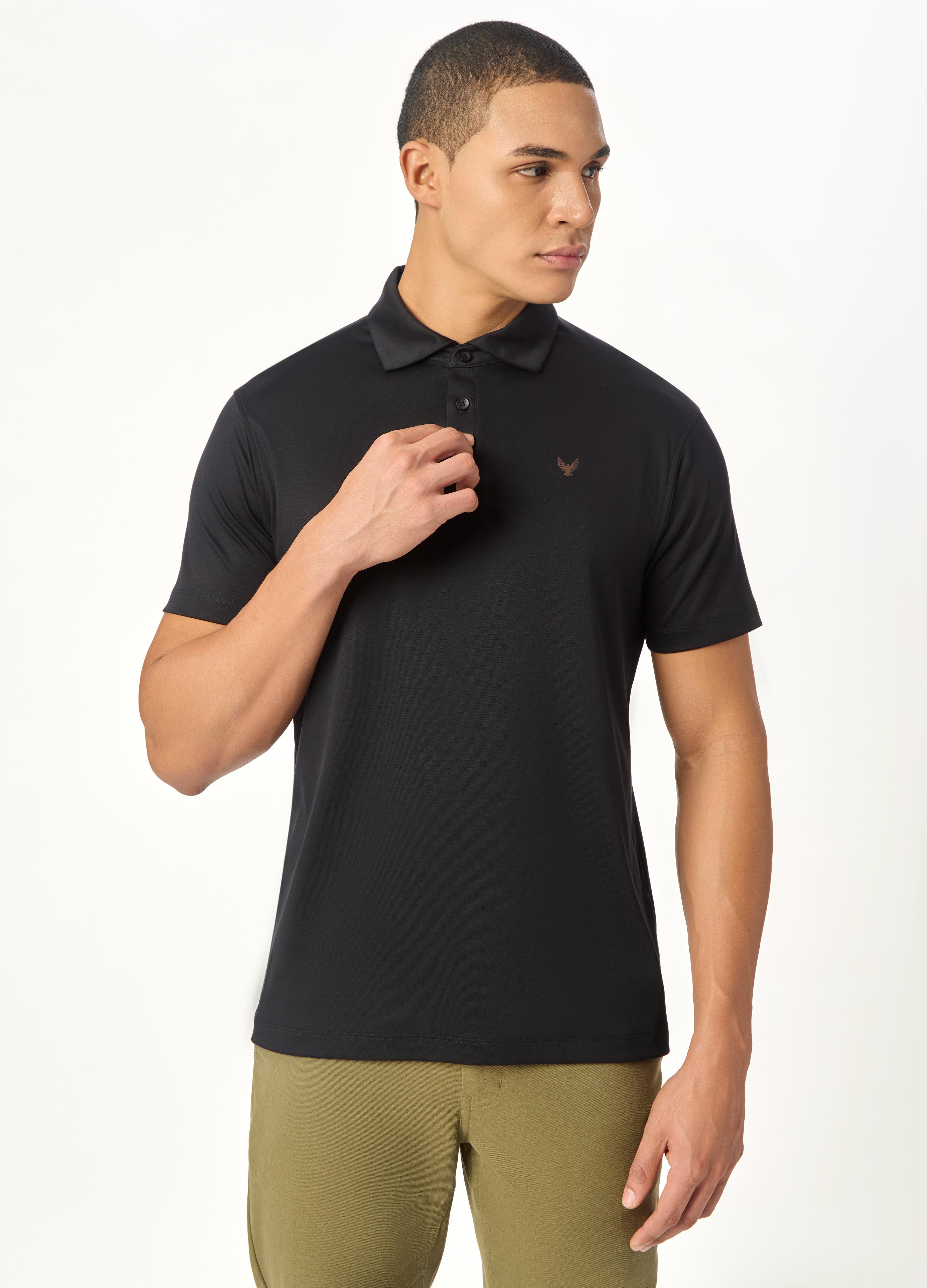 ARIN – The Lucky Dove Black Polo-Lustra Cotton