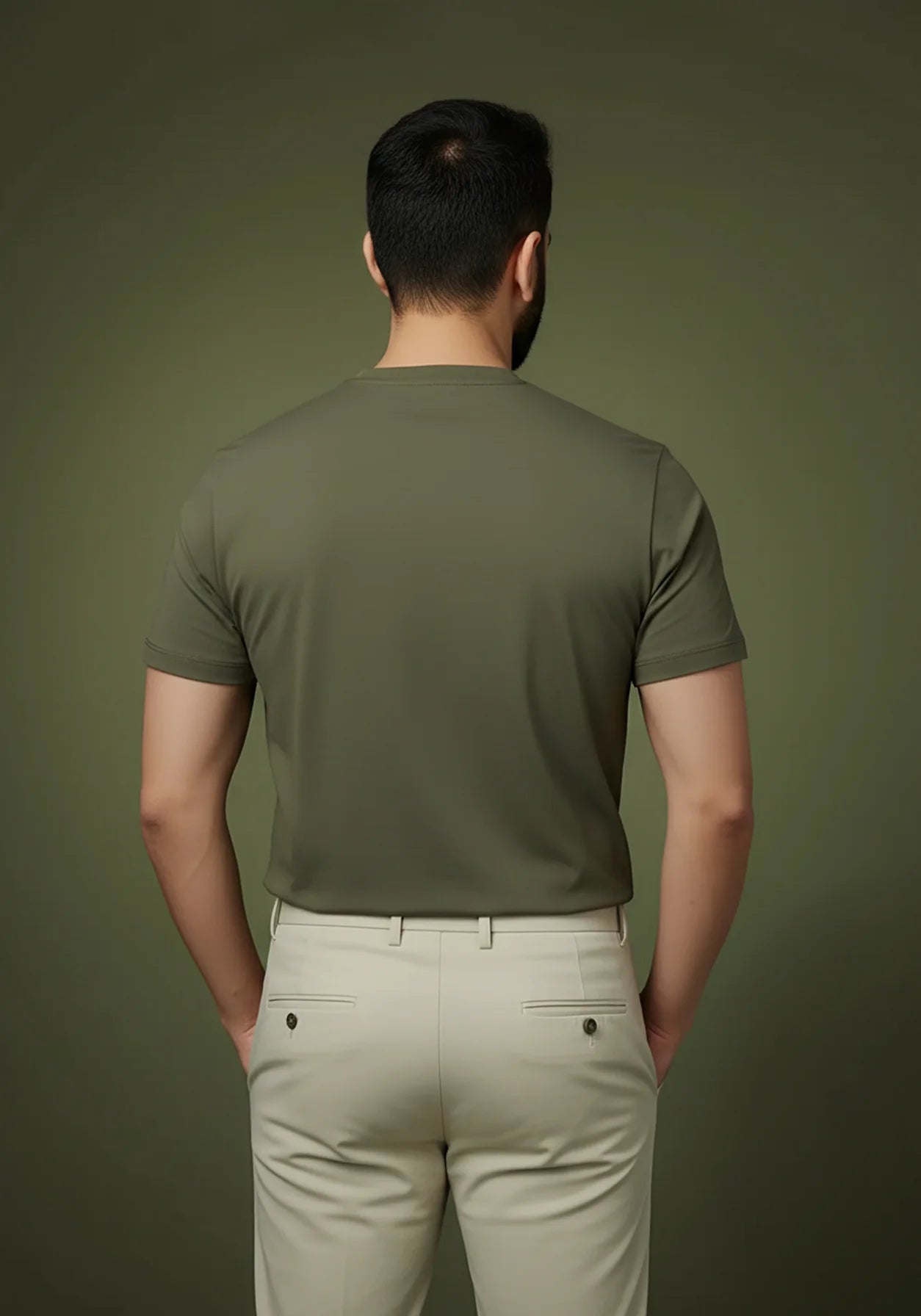 Olive Mirage Crewneck