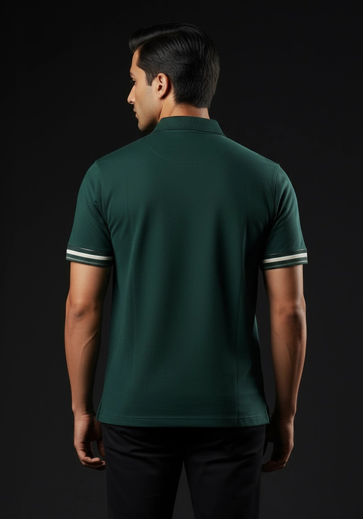 Classic Collar Teal Zipper Polo
