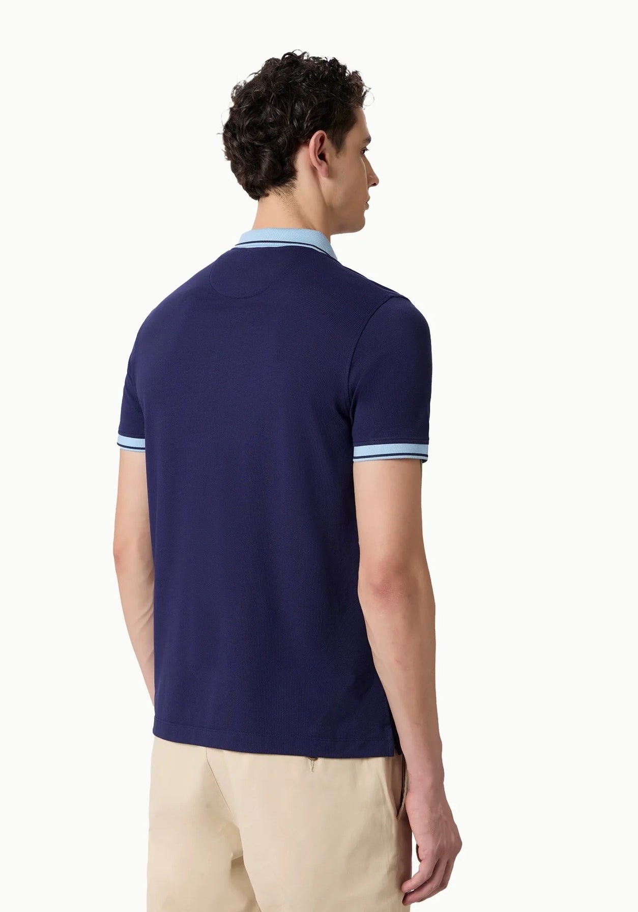 Azure Trim Polo Blue