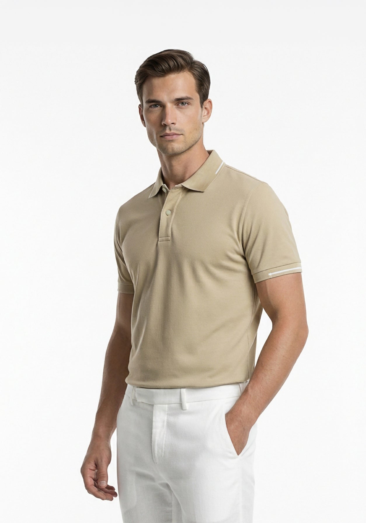 Performance Cotton Basil Polo
