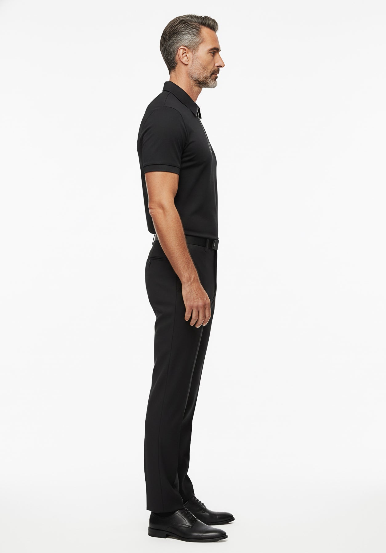Adler Zip Polo  Black