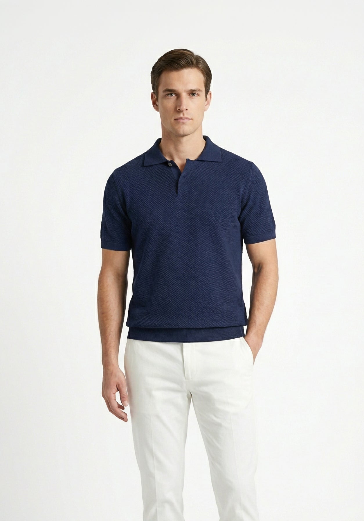 Honey Comb Blue Polo
