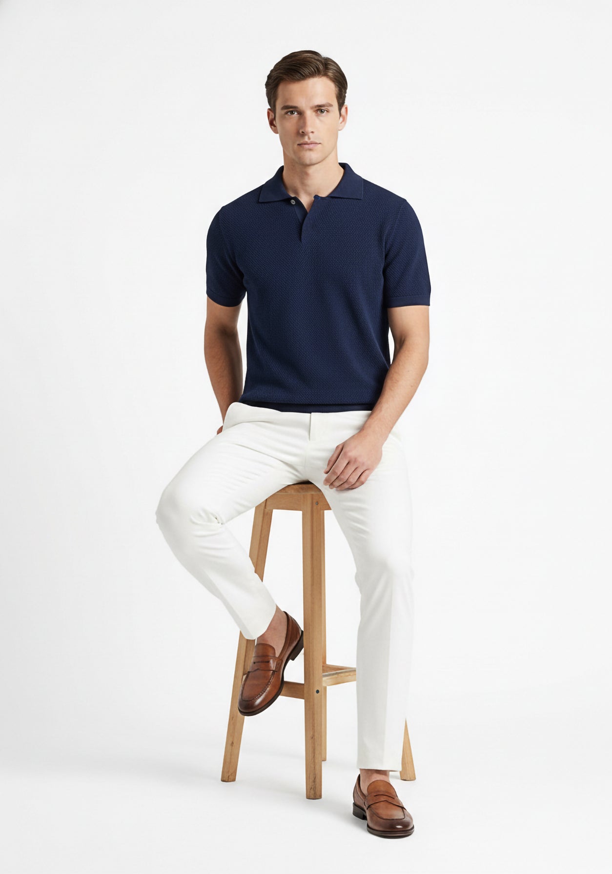 Honey Comb Blue Polo