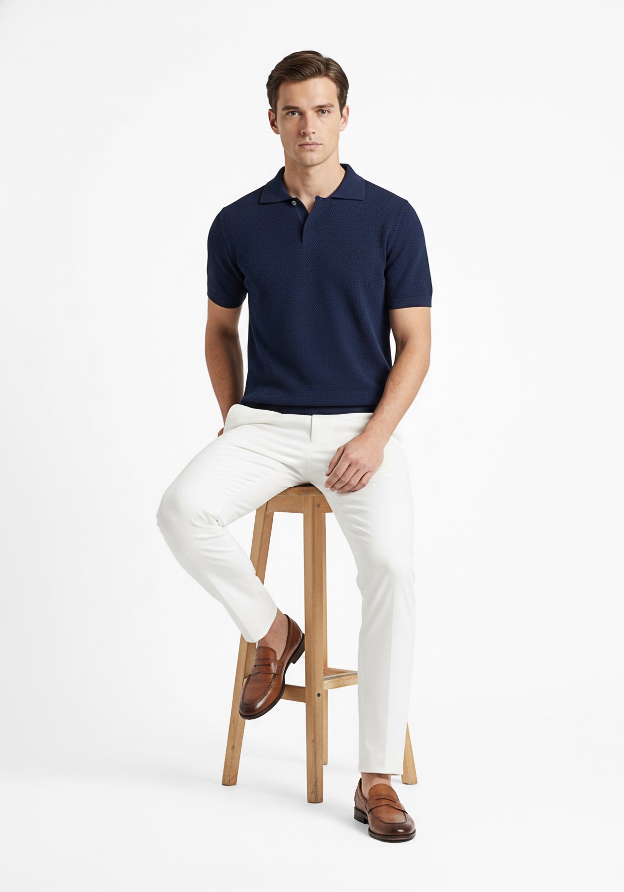 Honey Comb Blue Polo
