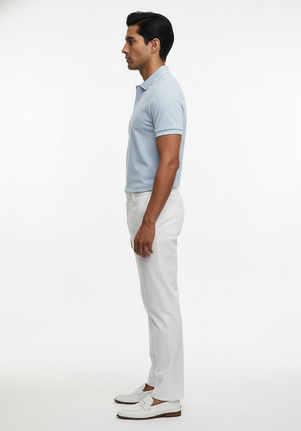 Performance Cotton Blue Polo