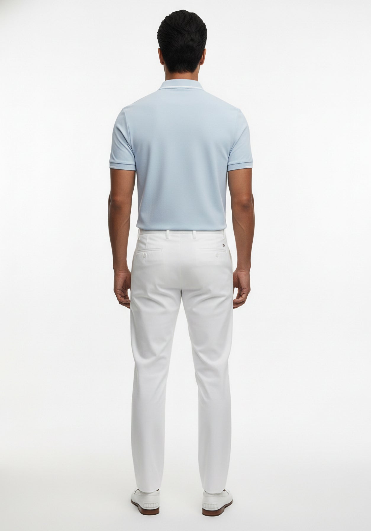 Performance Cotton Blue Polo