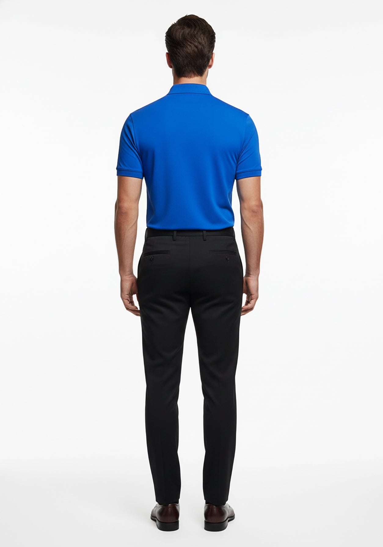 Liquid Zipper Polo Blue