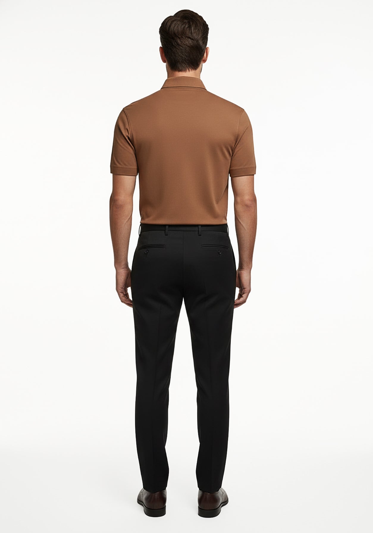 Liquid Zipper Polo Brown