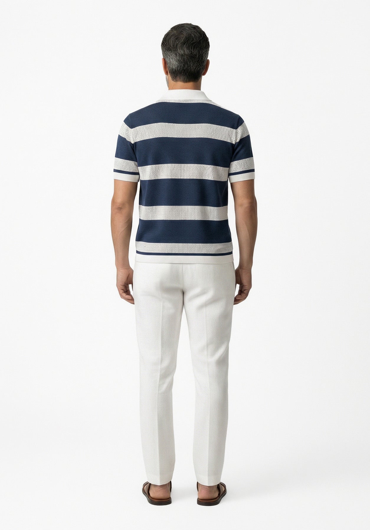 Aero-Grid  Striped Polo