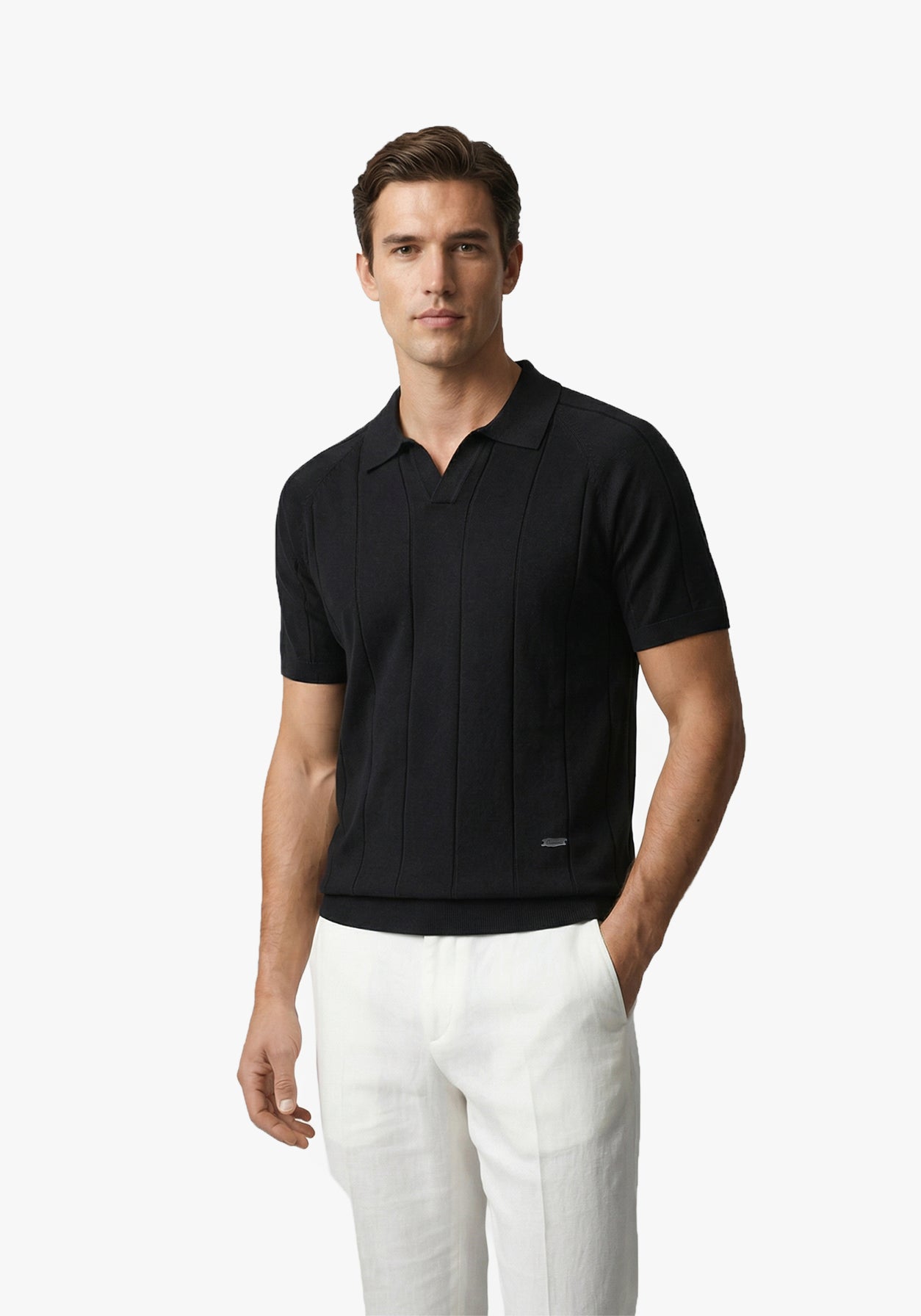 Aero Grid  Cloud Polo Black