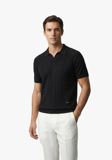 Aero Grid  Cloud Polo Black