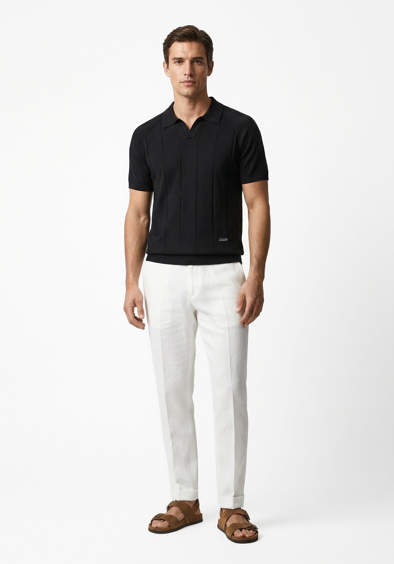 Aero Grid  Cloud Polo Black