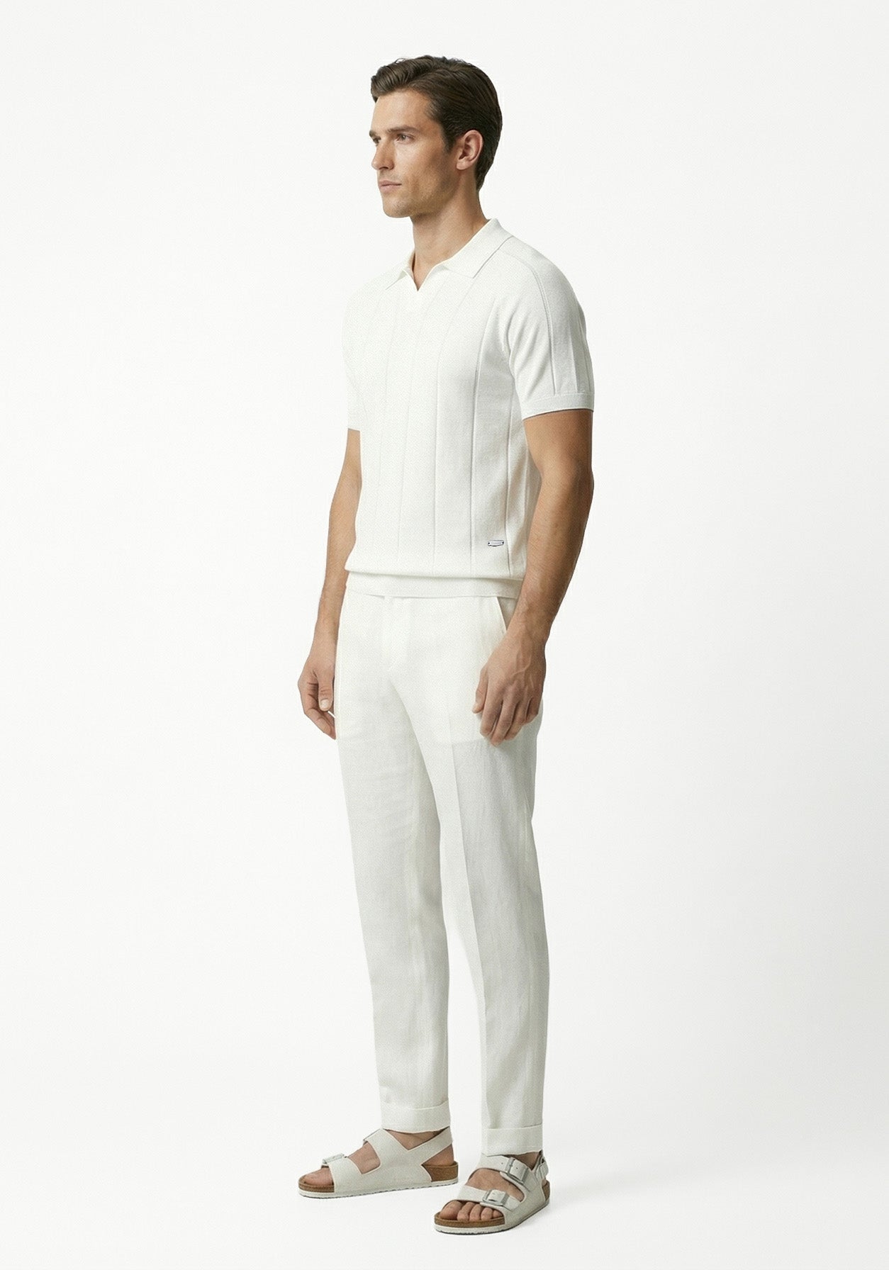 Aero Grid  Cloud Polo White