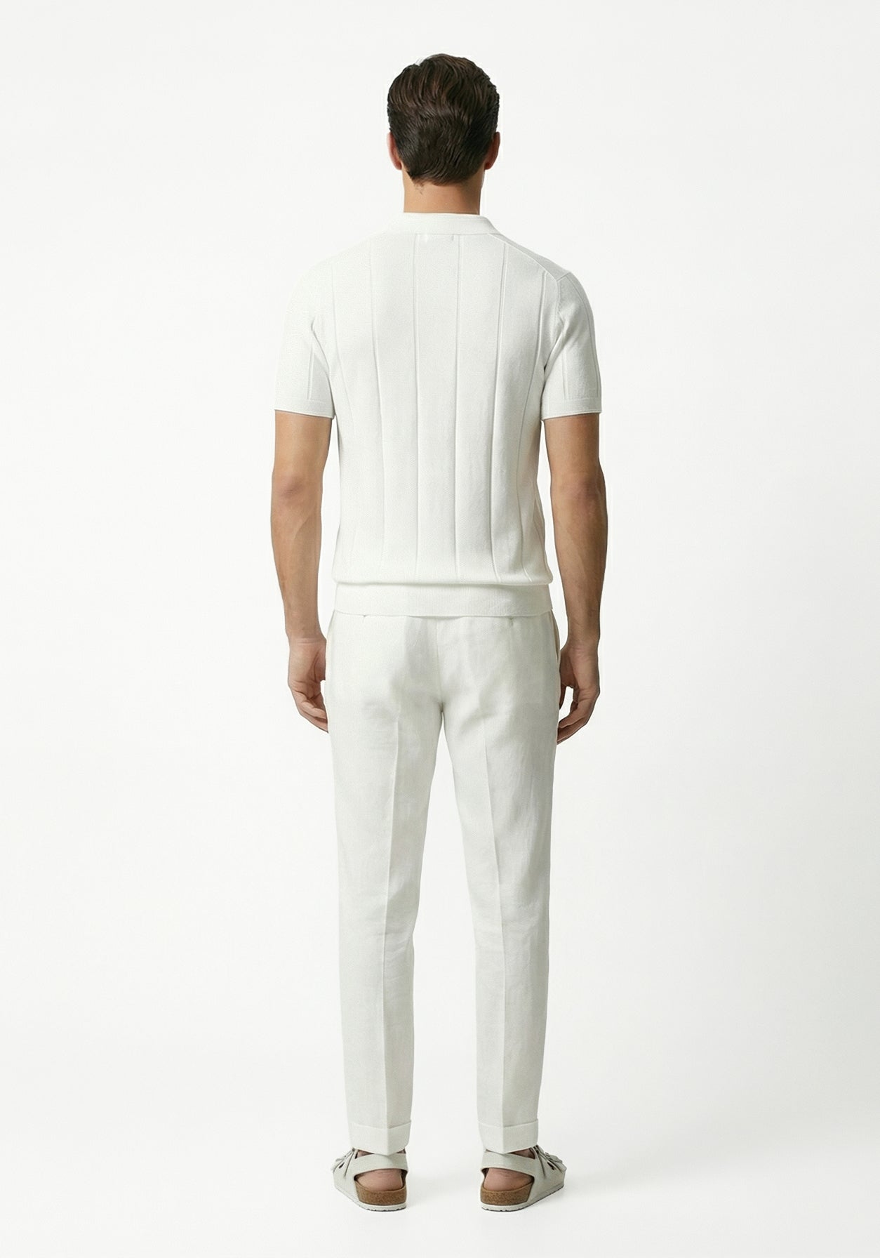 Aero Grid  Cloud Polo White