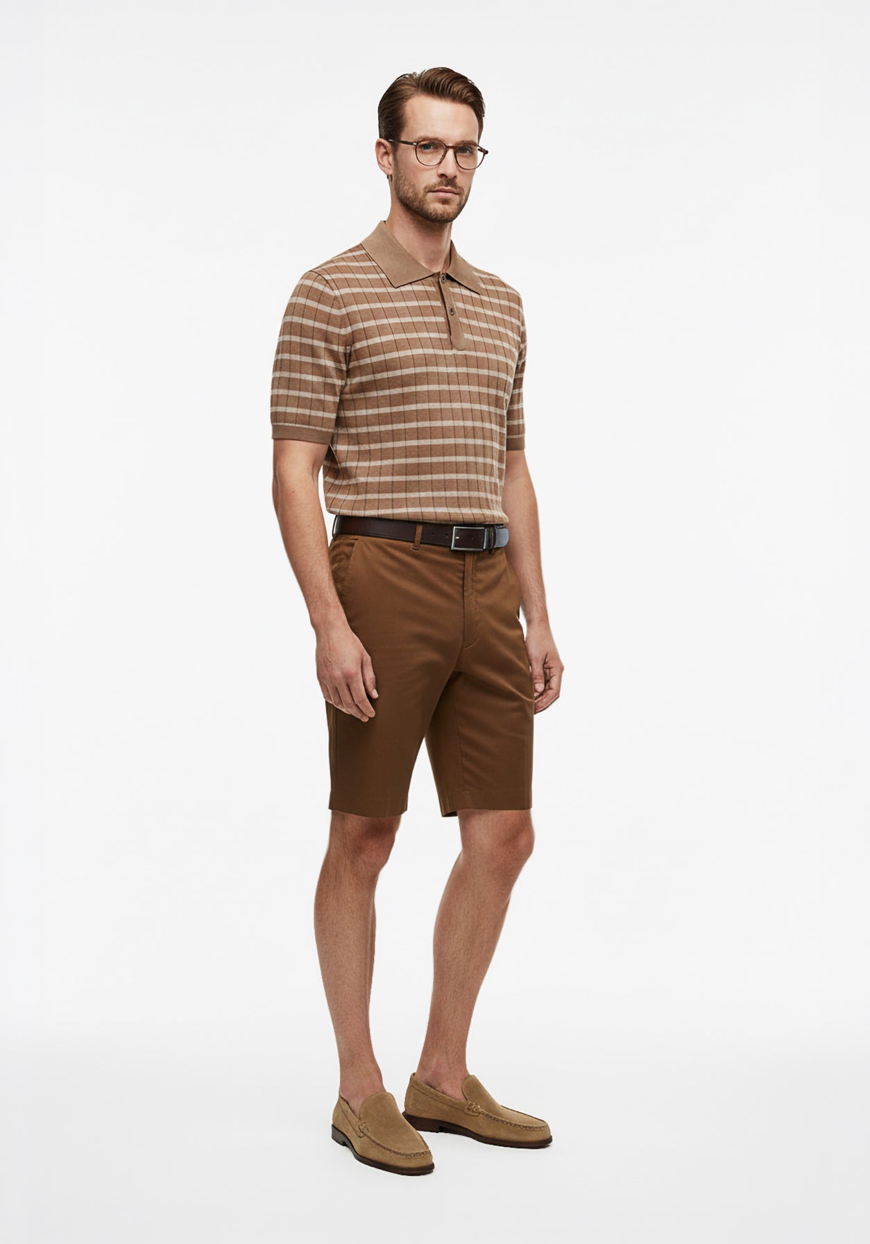 Aero Grid Brunch Polo Musk