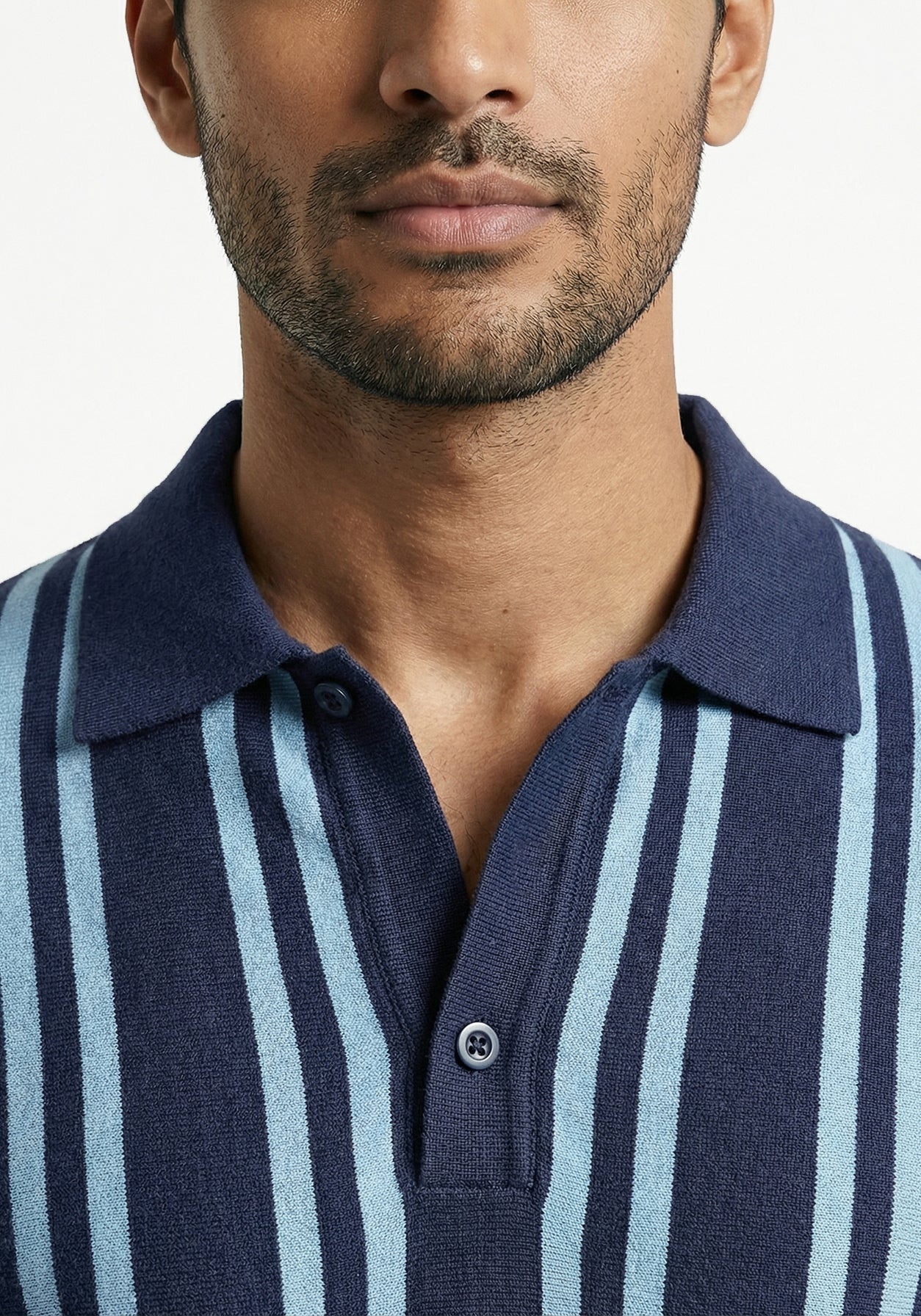 Aero Grid Varda Polo  Blue